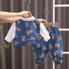 A trendy three-piece baby clothing set for boys in autumn, a spring and autumn children's vest coat, and a cool and stylish children's suit Application Scenario